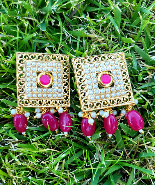 Real Polki High End Mala Set With Lightweight Studs image 3