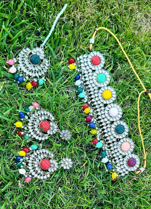 High Quality Amrapali Choker Set Multi image 3