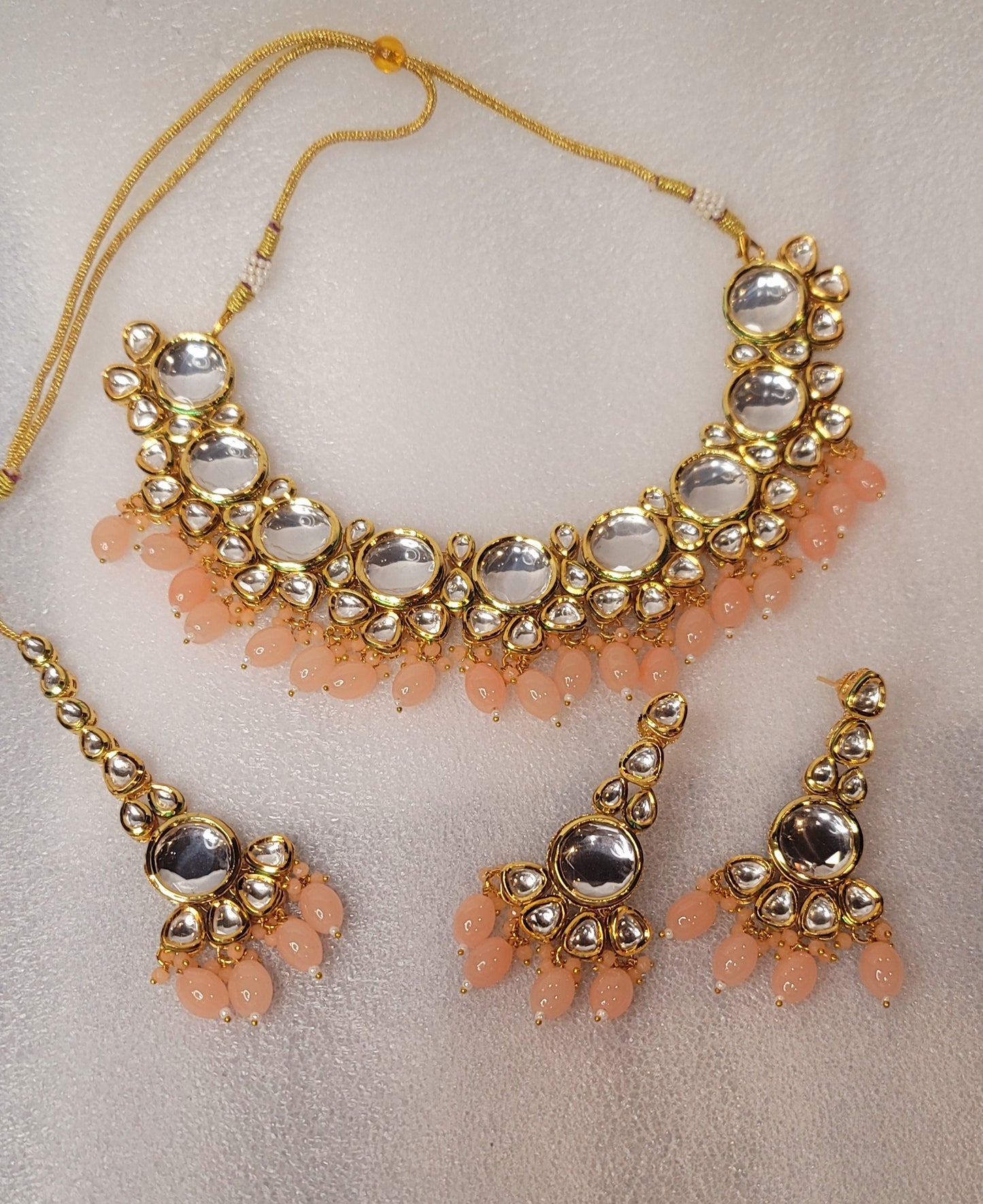 High Quality Designer Meenakari Kundan Necklace Set