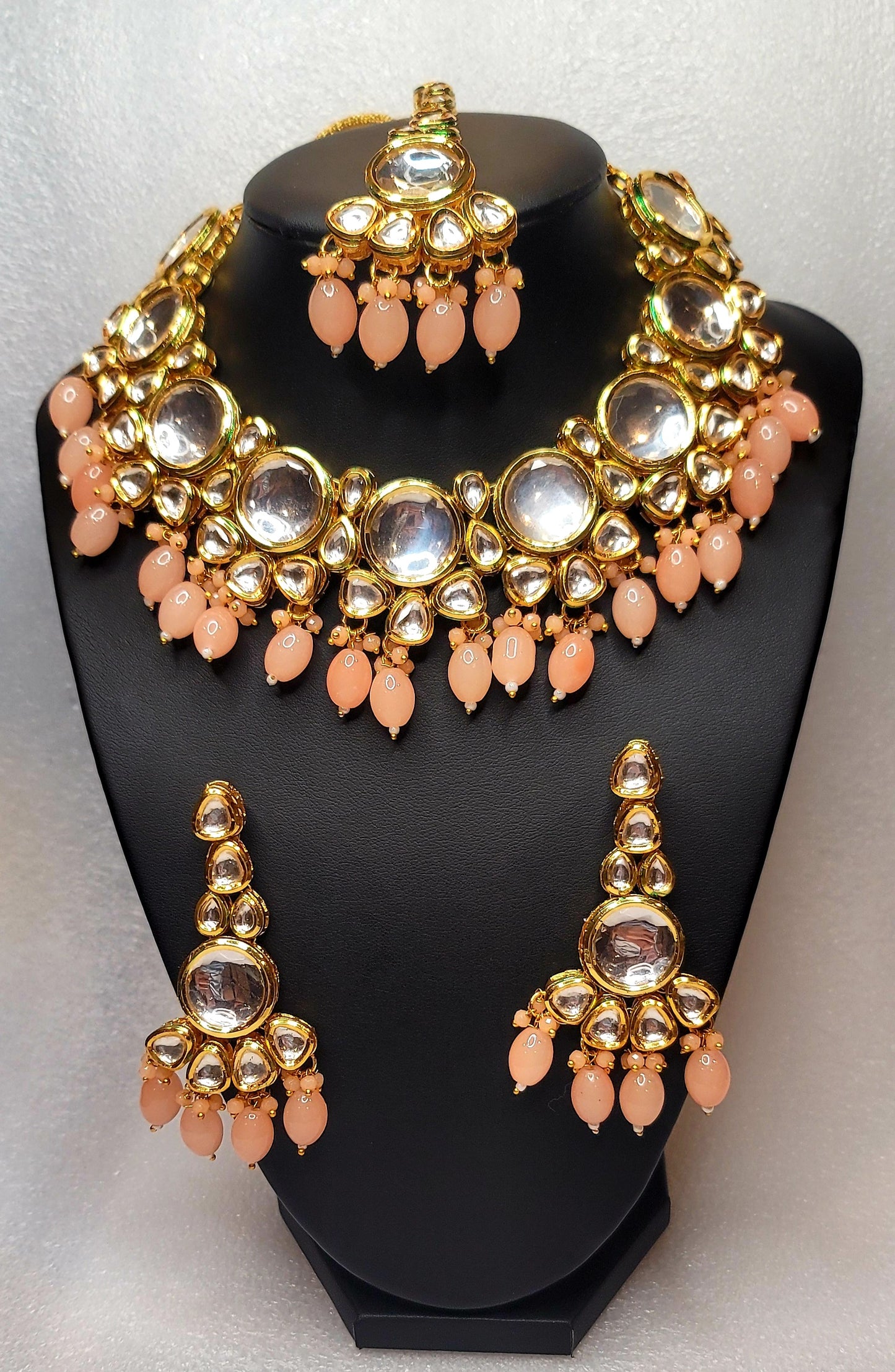 High Quality Designer Meenakari Kundan Necklace Set