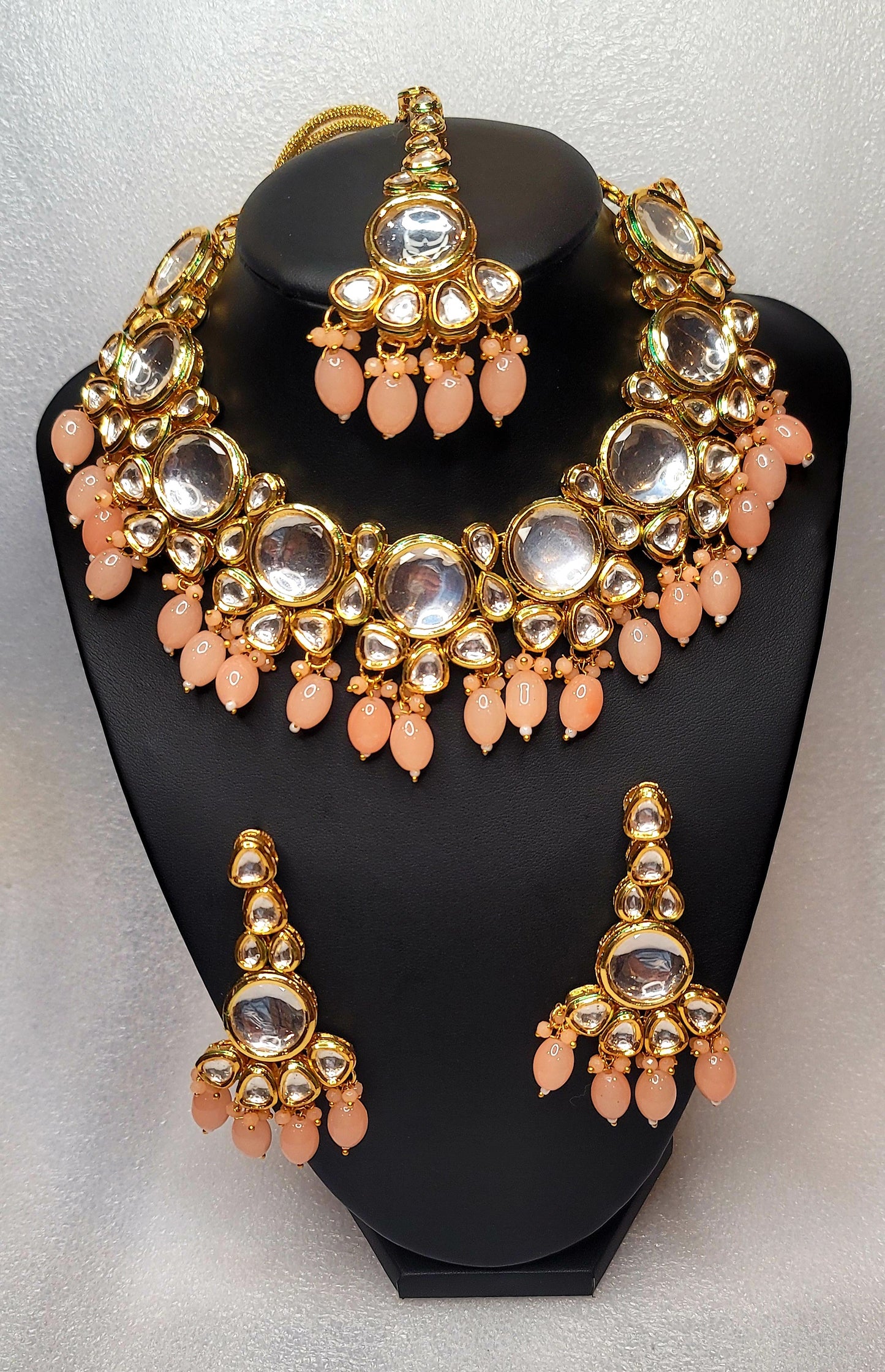 High Quality Designer Meenakari Kundan Necklace Set