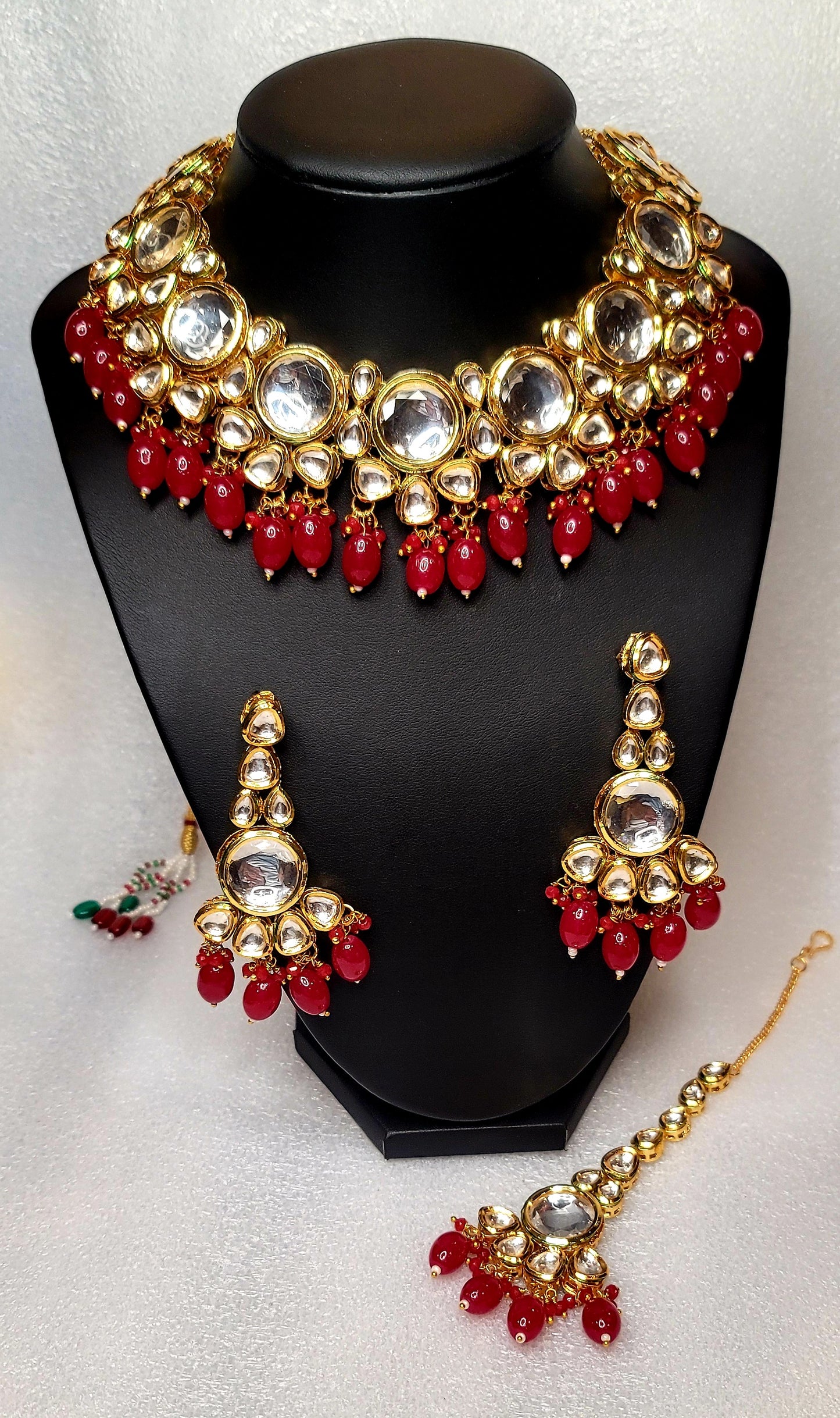 High Quality Designer Meenakari Kundan Necklace Set