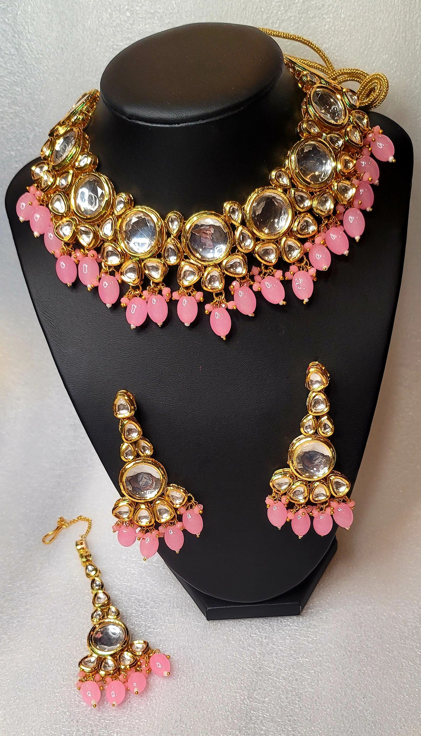 High Quality Designer Meenakari Kundan Necklace Set