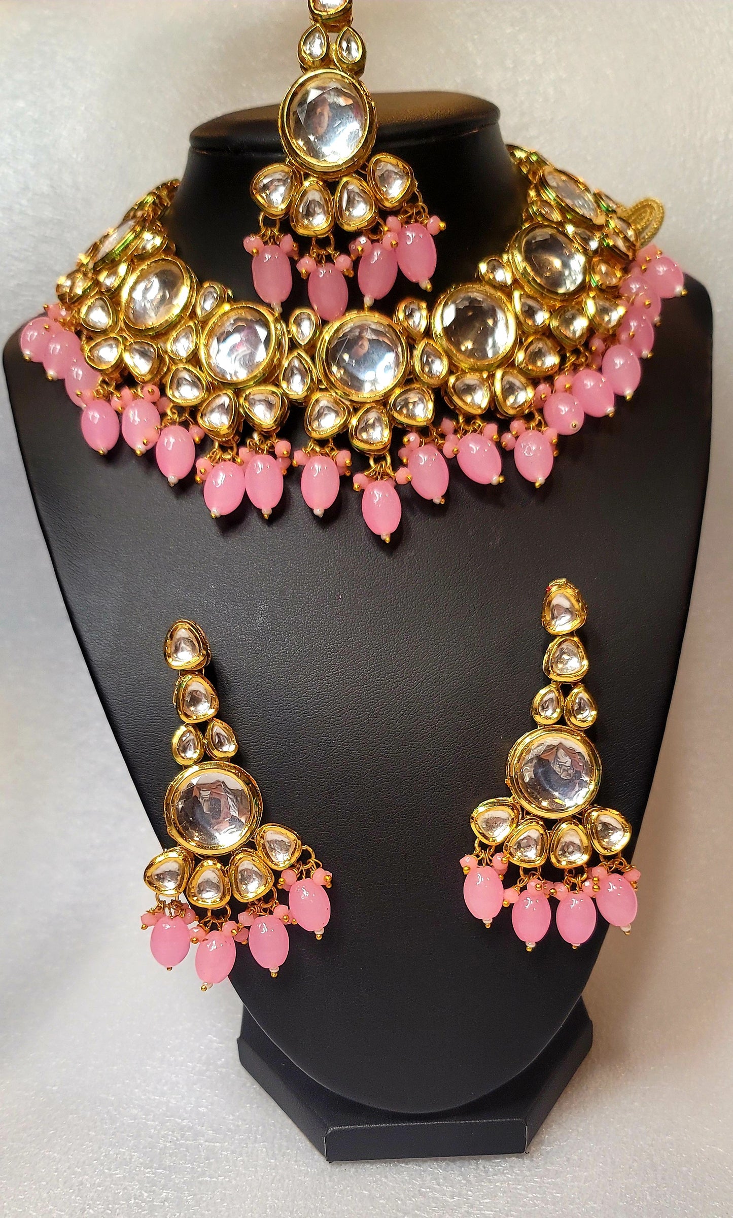 High Quality Designer Meenakari Kundan Necklace Set