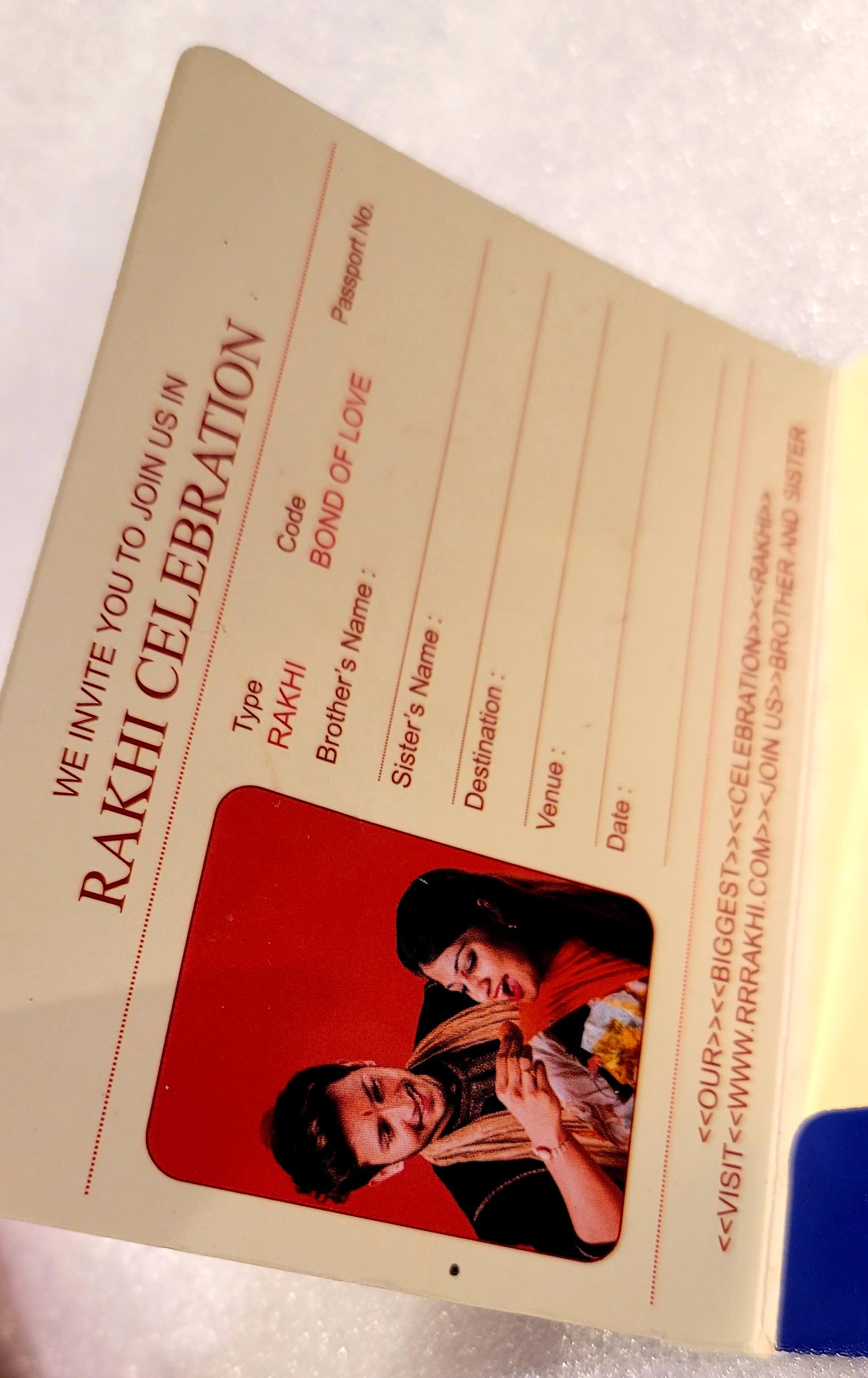 Passport Book Rakhi
