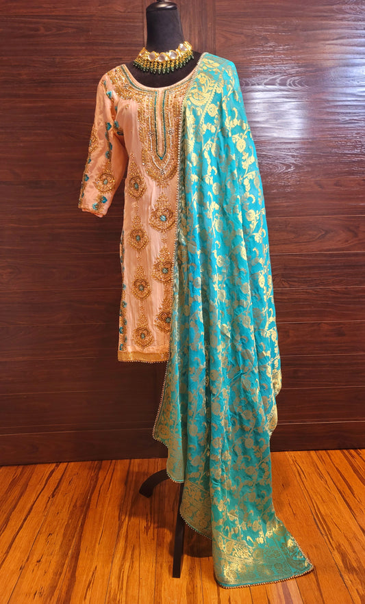 Bridal Punjabi Suit With Heavy Work image 3