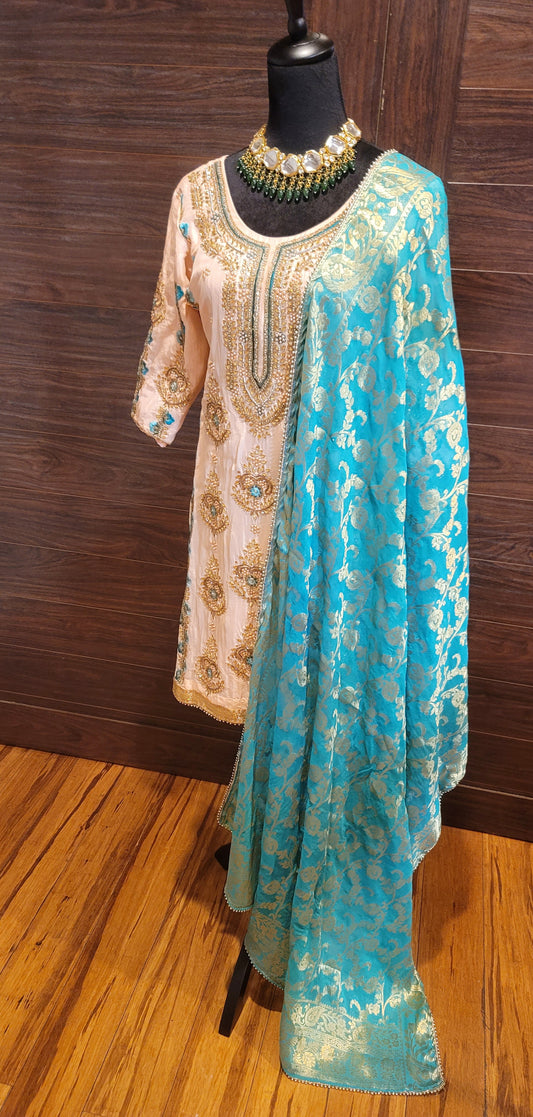 Bridal Punjabi Suit With Heavy Work