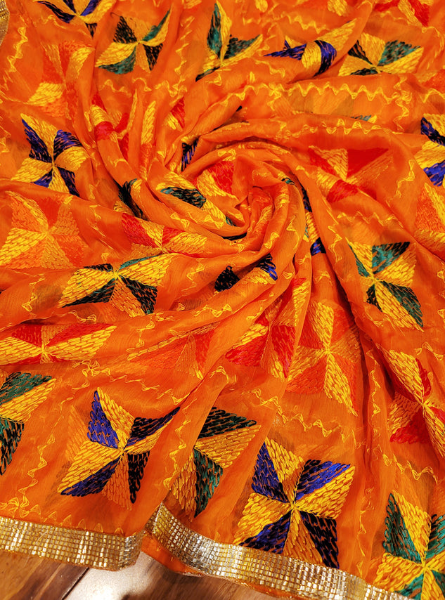 Lightweight Fulkari Dupatta