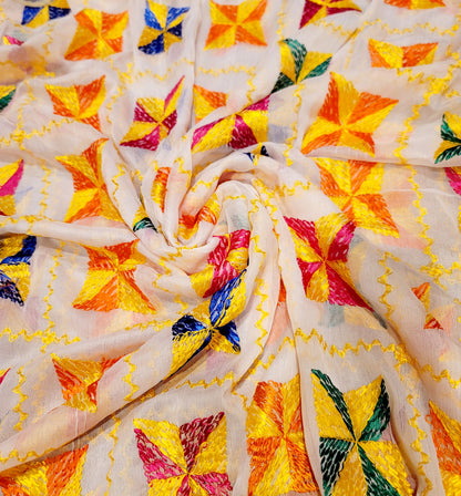 Lightweight Fulkari Dupatta