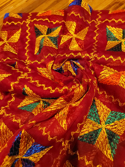 Lightweight Fulkari Dupatta