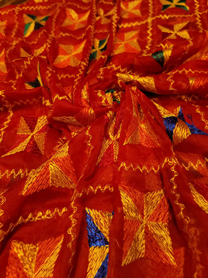 Lightweight Fulkari Dupatta