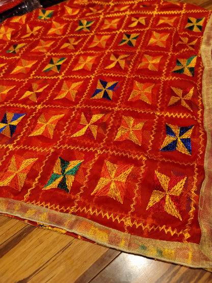 Lightweight Fulkari Dupatta