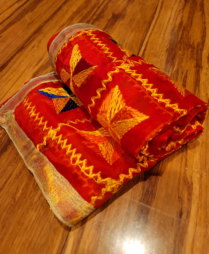 Lightweight Fulkari Dupatta