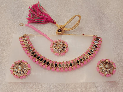 Mirror Stoned Choker Set