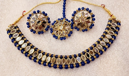 Mirror Stoned Choker Set