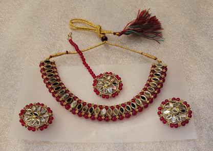 Mirror Stoned Choker Set