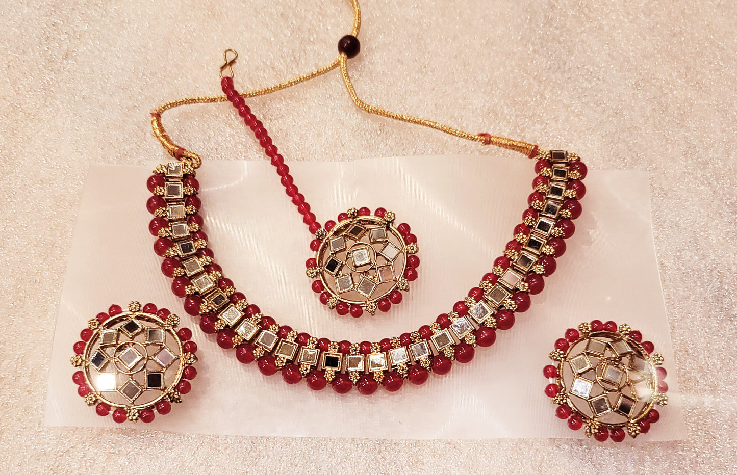 Mirror Stoned Choker Set