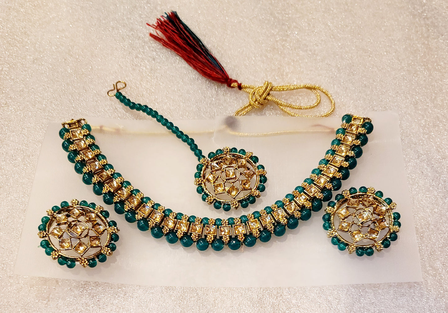 Mirror Stoned Choker Set