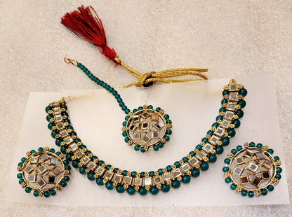 Mirror Stoned Choker Set