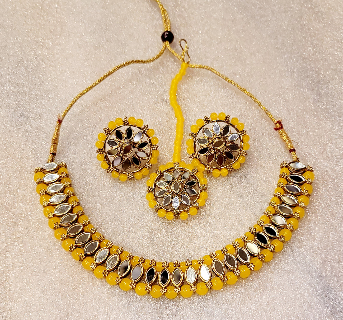 Mirror Stoned Choker Set