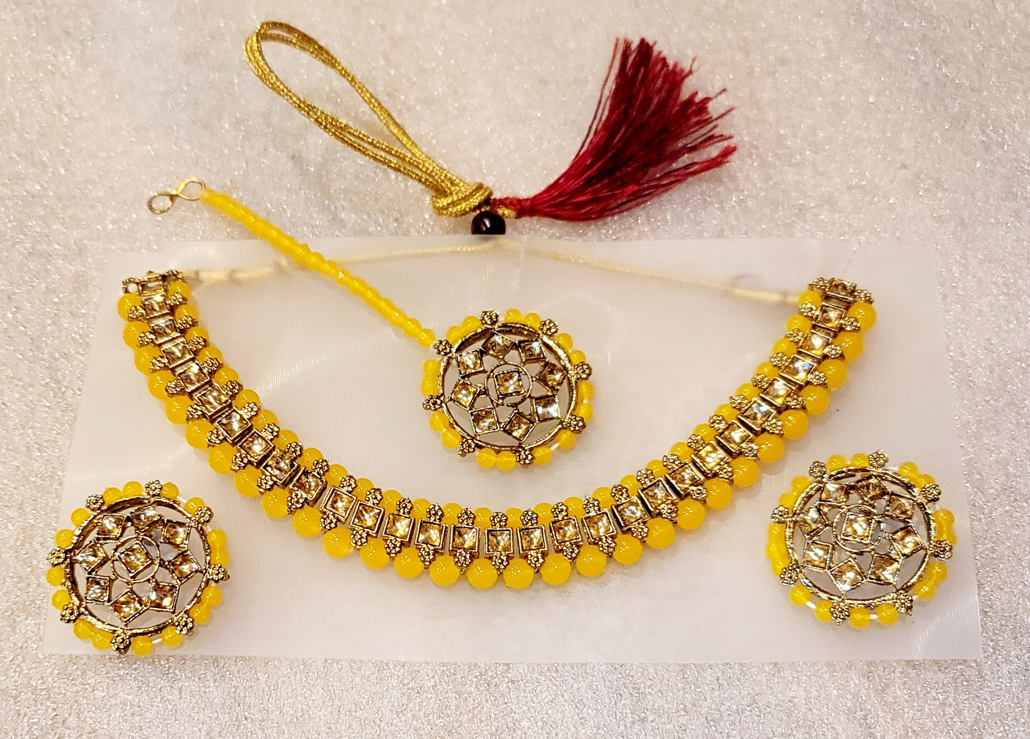 Mirror Stoned Choker Set