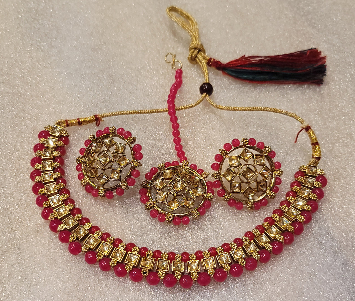 Mirror Stoned Choker Set