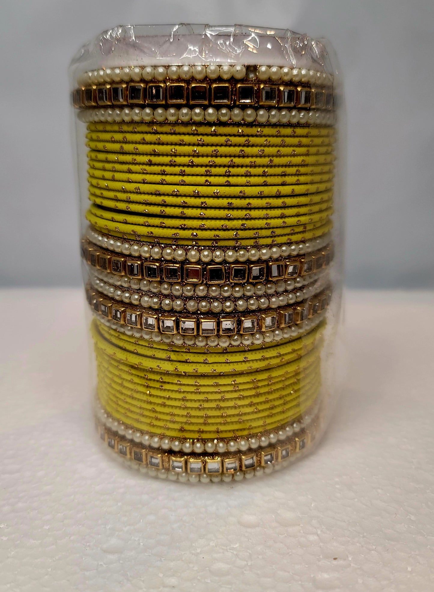 Designer Bangles Set (Lemon)