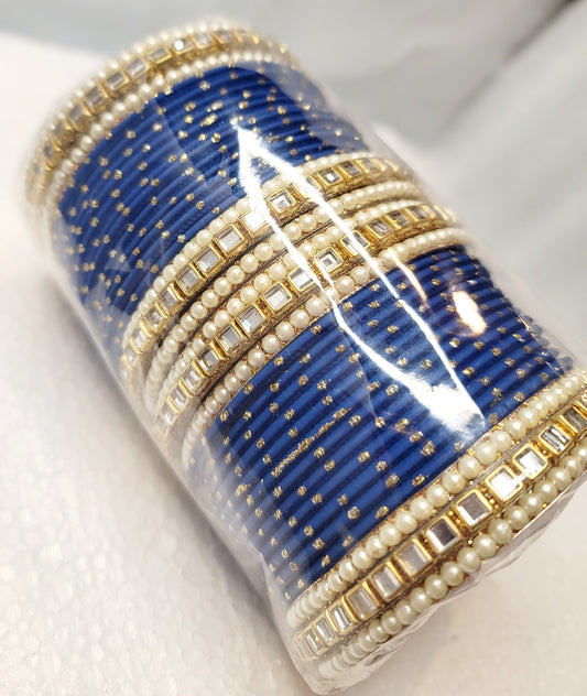 Designer Bangles Set (Navy Blue) image 3