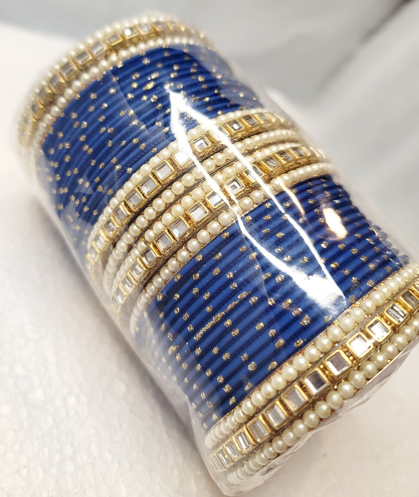 Designer Bangles Set (Navy Blue)