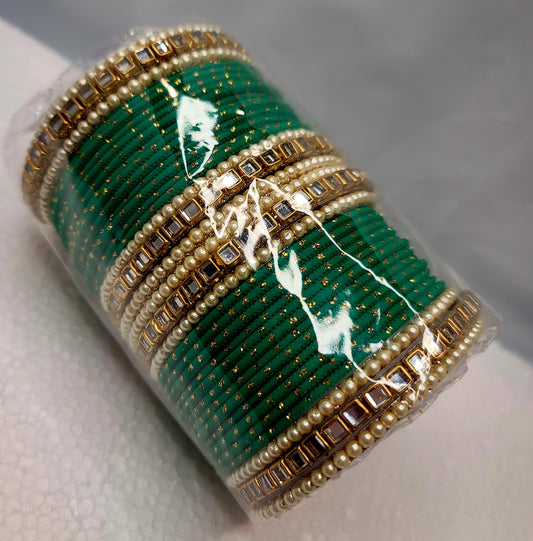 Designer Bangles Set (Green)