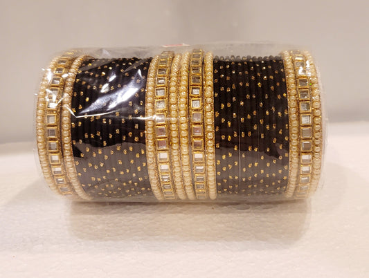 Designer Bangles Set (Black)