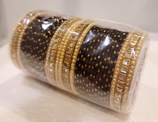 Designer Bangles Set (Black)