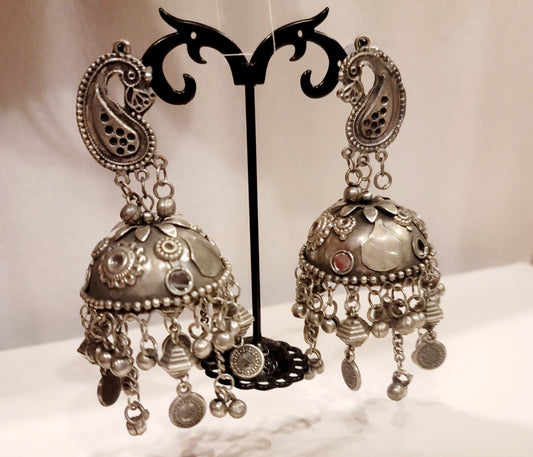 Trending German Silver Banjara Jhumki