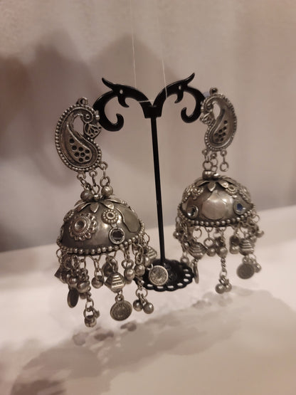 Trending German Silver Banjara Jhumki