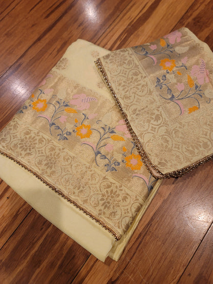 Pure Silk Unstitched Suit Fabric