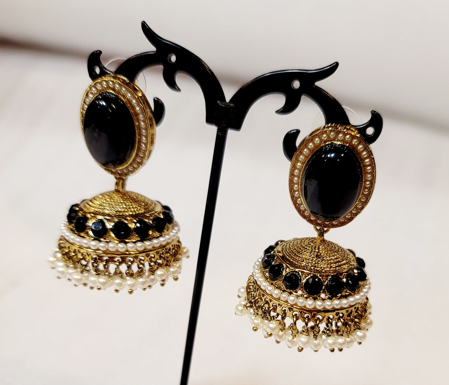 High-quality Polki and Hydro Beads Jhumki Set