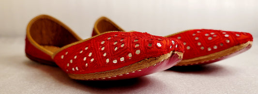 Unique Punjabi Jitti with Mirror & Hand Embroidery image 3
