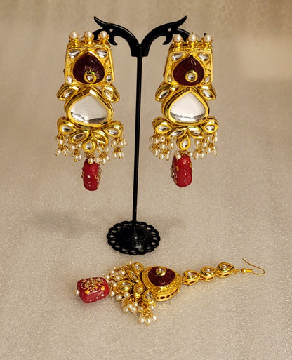 High Quality Amrapali & Dabbi Kundan Set With