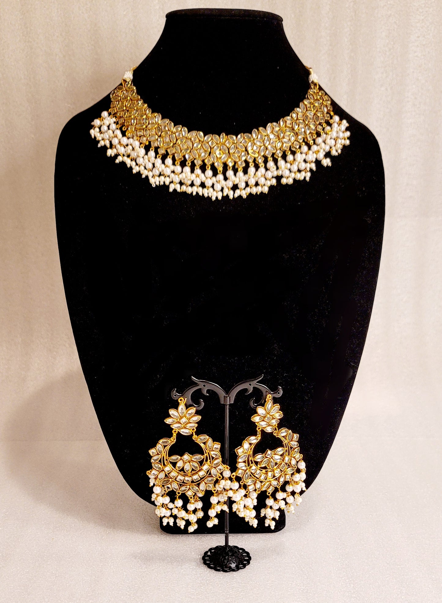 Kundan Stoned Necklace Set