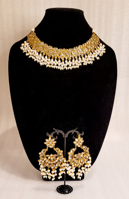 Kundan Stoned Necklace Set