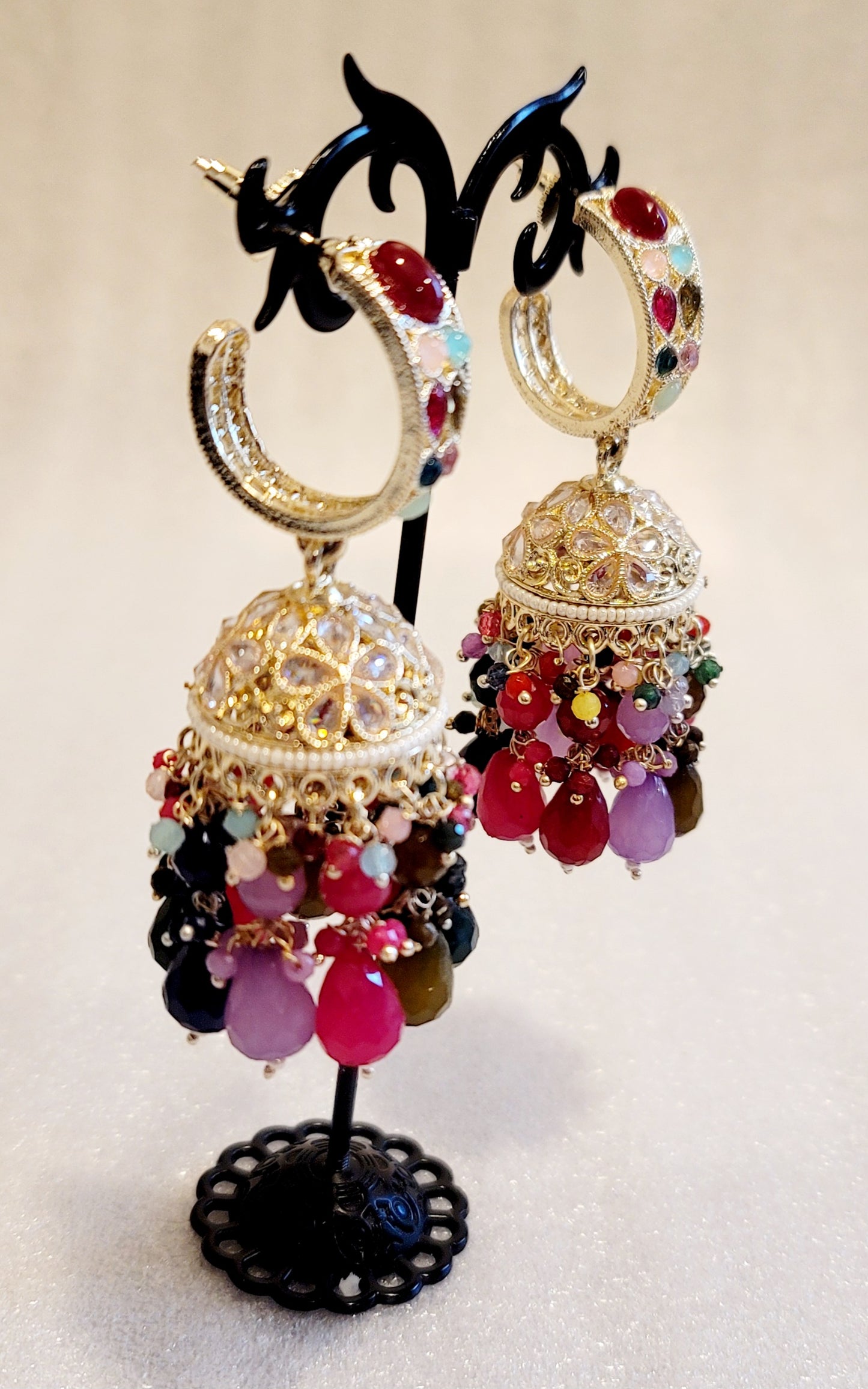 High Quality Polki Jhumki Earrings