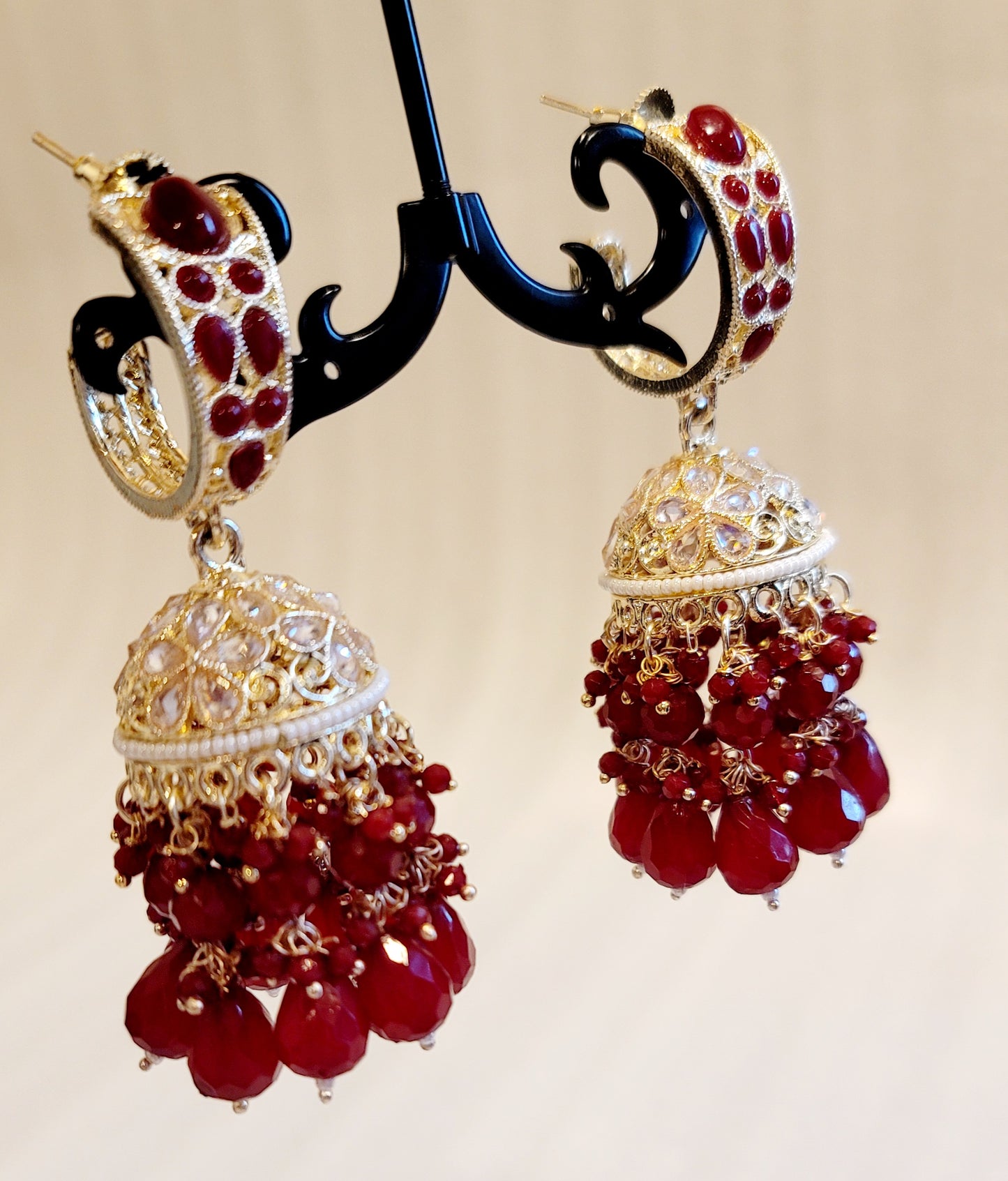 High Quality Polki Jhumki Earrings