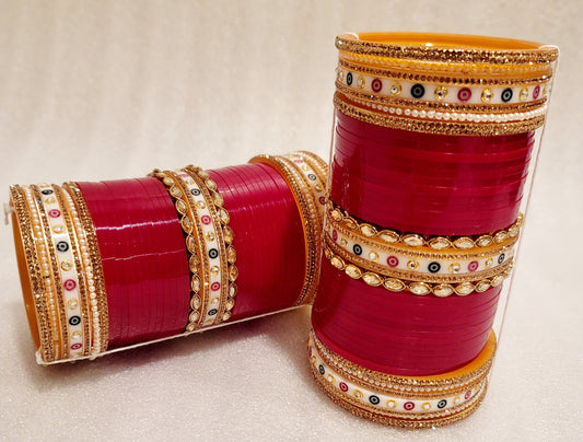 Designer Bridal Polki Chuda image 3