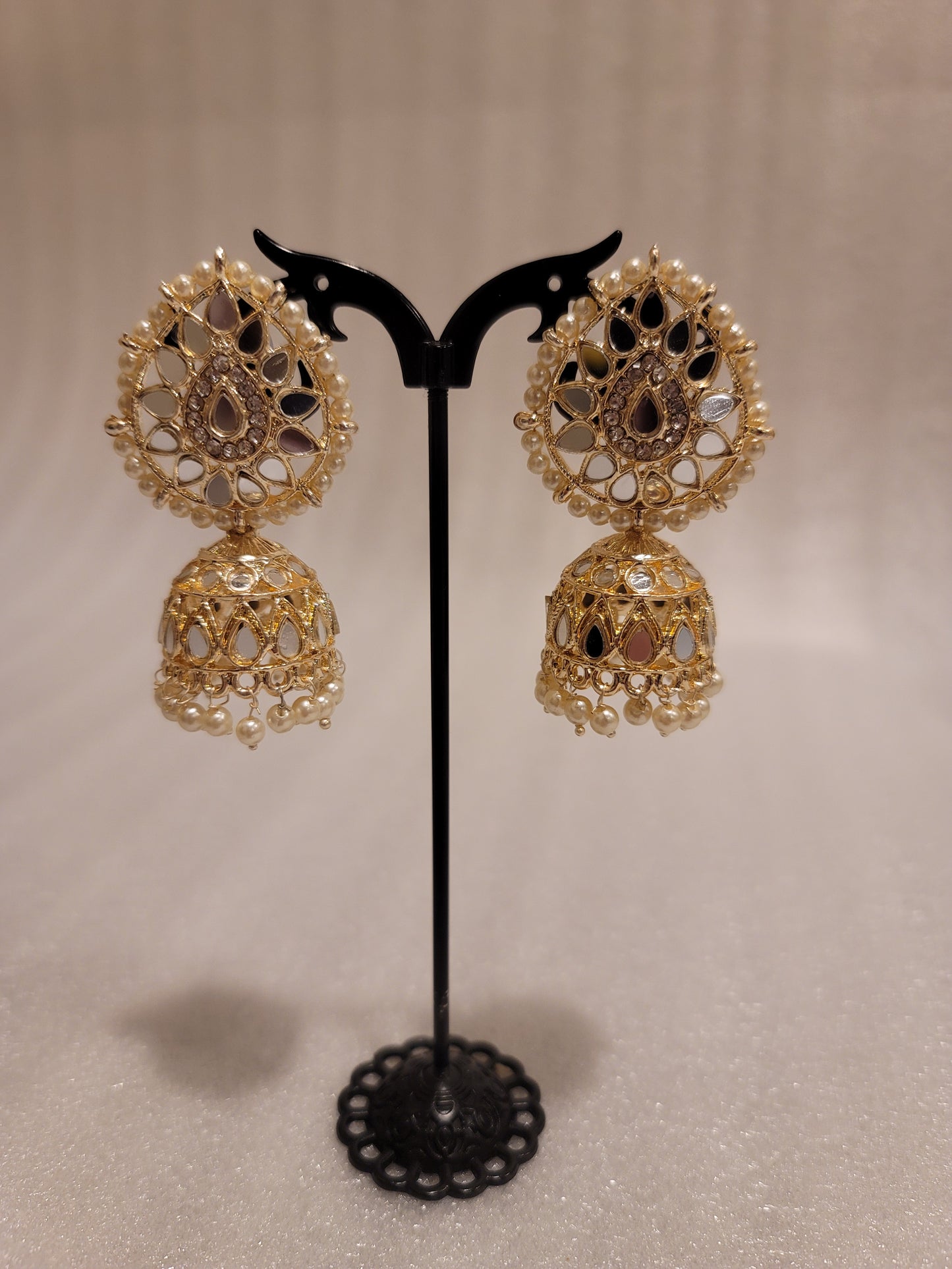 Lightweight Mirror Jhumkis