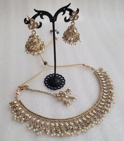 Original Polki Single.Line Choker Set (High Quality)