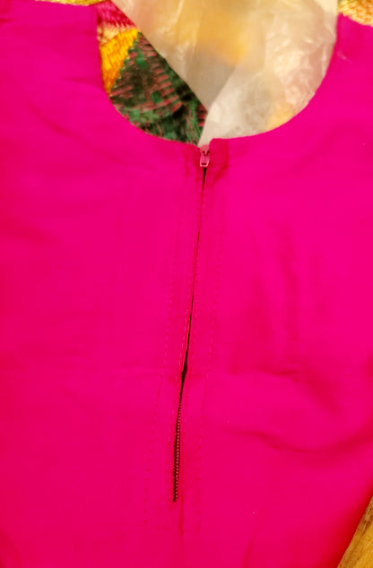 Kids Fulkari Suit (Hot Pink)
