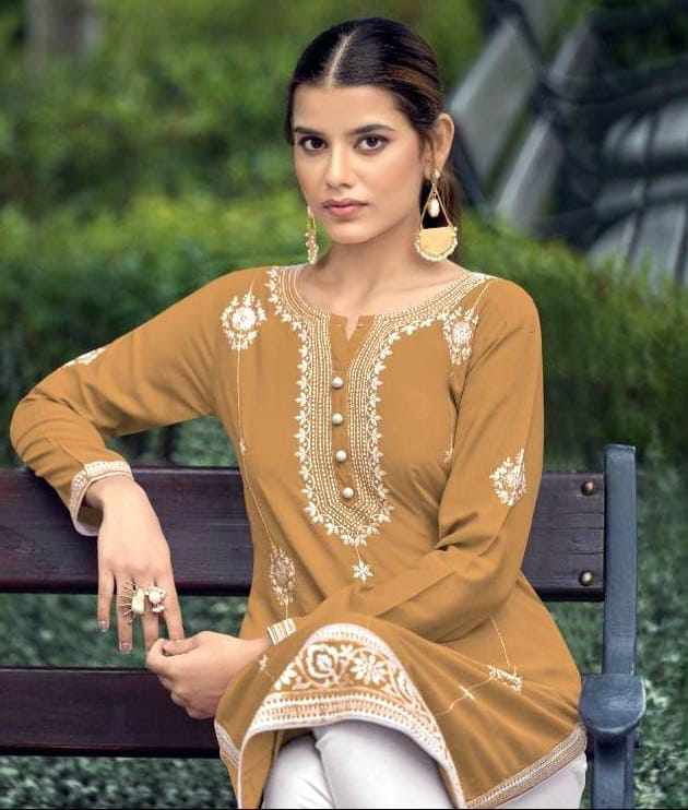 Pure Reyon Viscose with Lakhnawi (Kurta Pants Set)