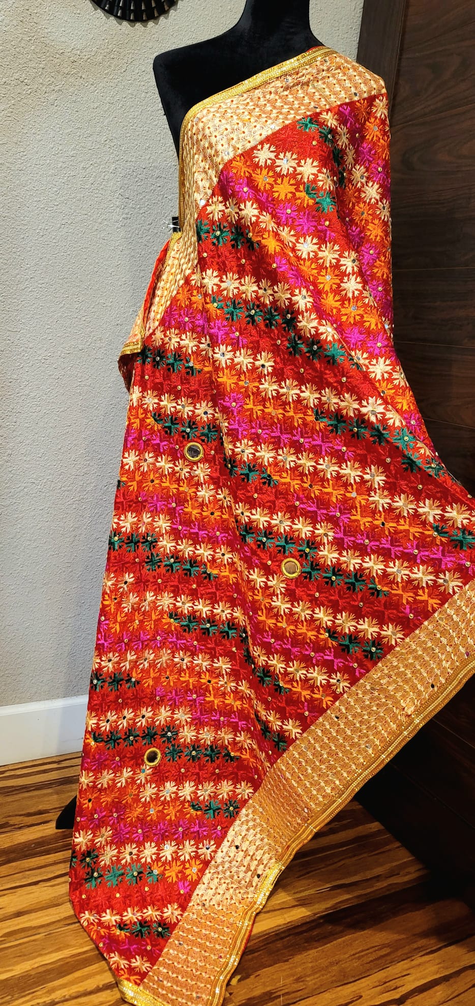 Stylish  & Traditional Fulkari Dupatta