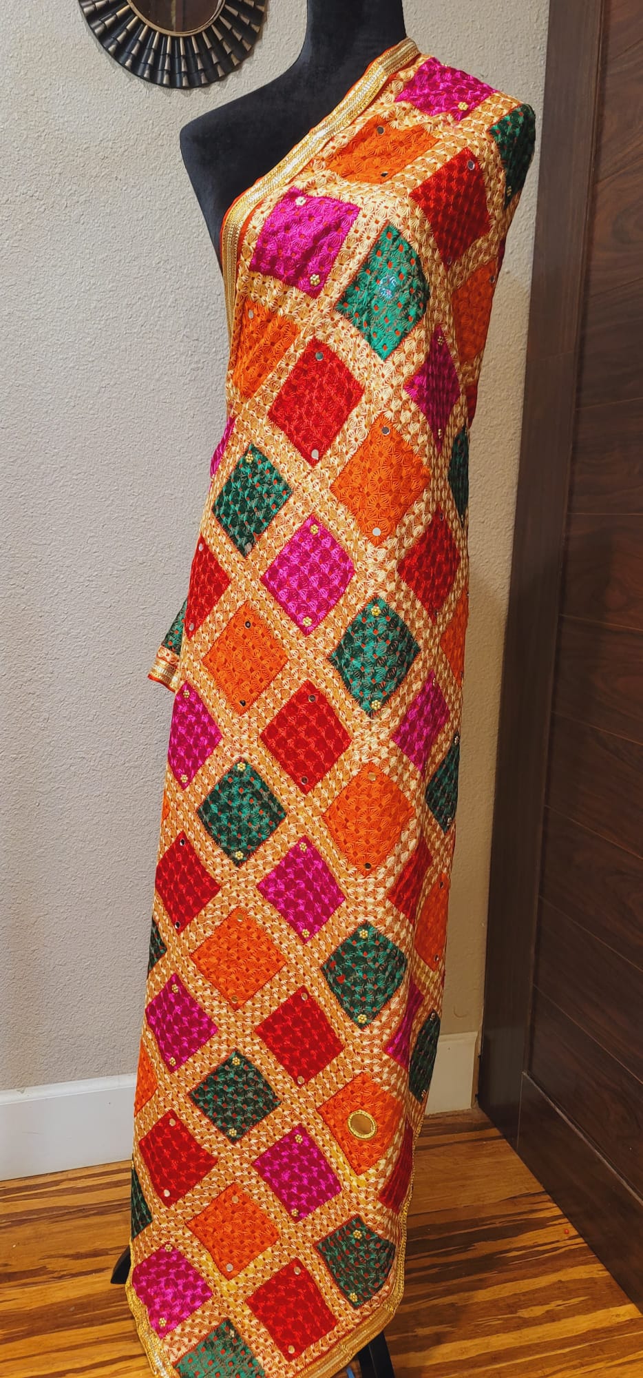 Stylish  & Traditional Fulkari Dupatta