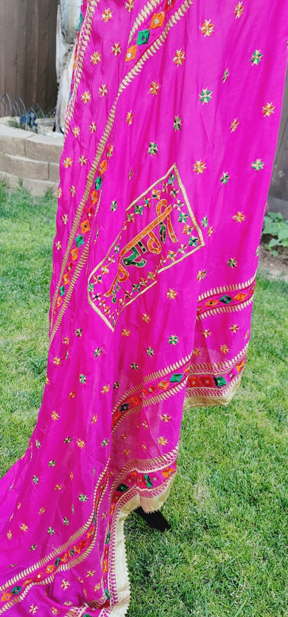Sardarni Written Fulkari Dupatta Lightweight